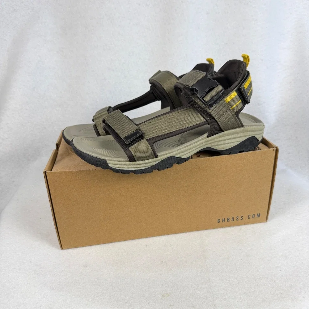 G.H.‎ Bass Trek Sport Sandals Moss Green Adjustable Straps Mens US 10 UK 9